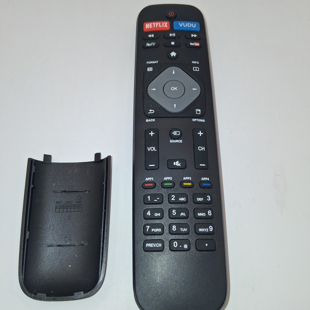TV Remote Control For ALL PHILIPS LCD LED Smart TV Netflix Vudu Youtube Universa